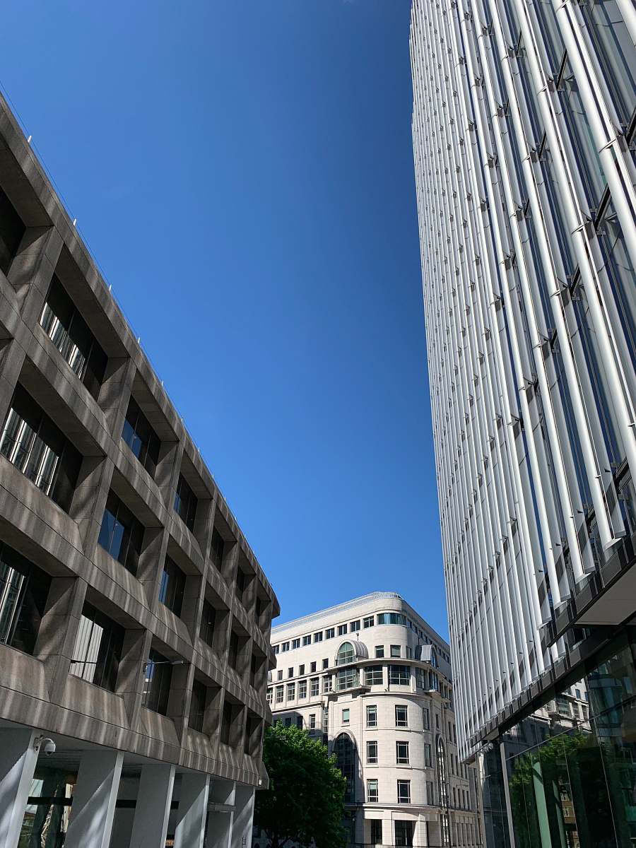 office building low-angle photography of buildings city